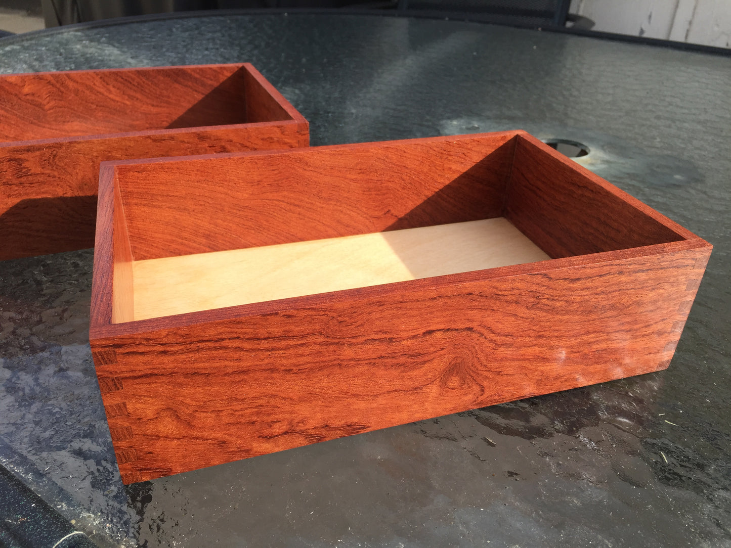 Box - Trays from Padauk