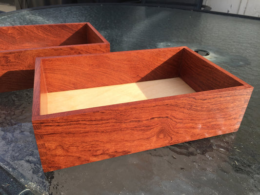 Box - Trays from Padauk