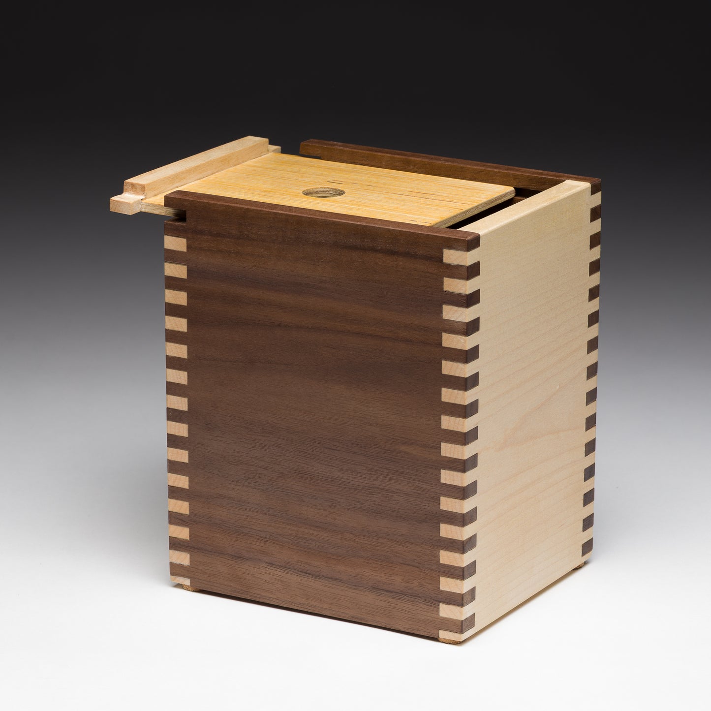 Box with Finger Joints and Hidden Lid