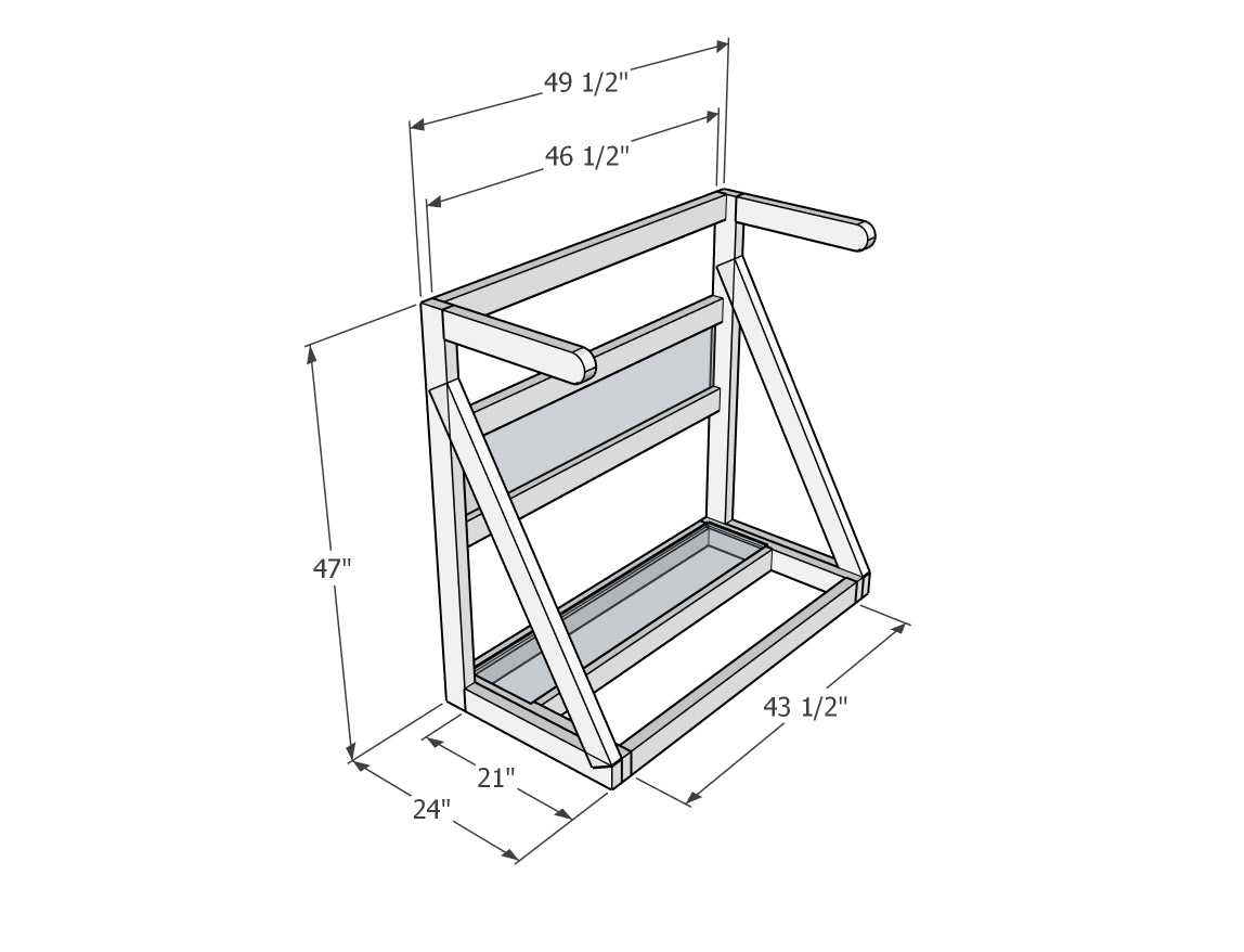 Mobile Surf Rack Plans