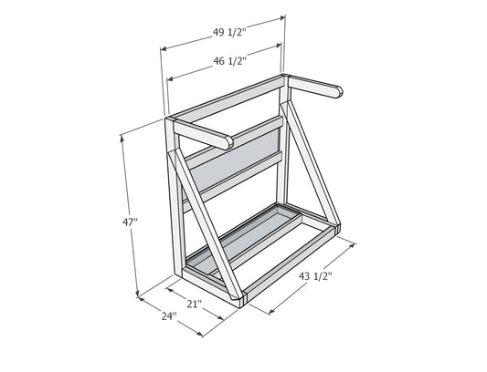 Mobile Surf Rack Plans